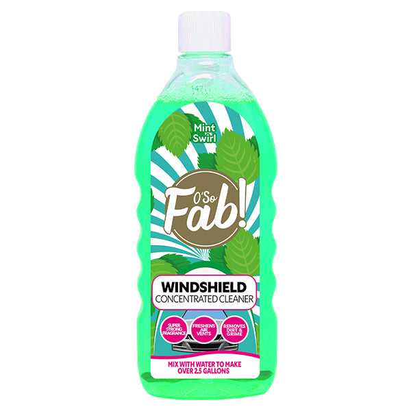 O'So Fab Windshield Cleaner Mint Swirl 33.8 FL OZ