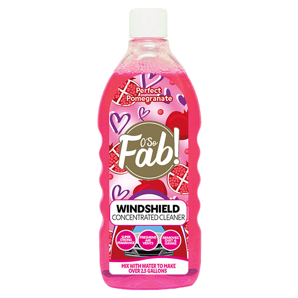 O'So Fab Windshield Cleaner Perfect Pomegranate 33.8 FL OZ